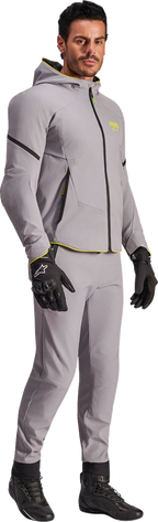 Alpinestars Aeroshell Waterproof Jacket - Mid Gray/Yellow Fluo (9)