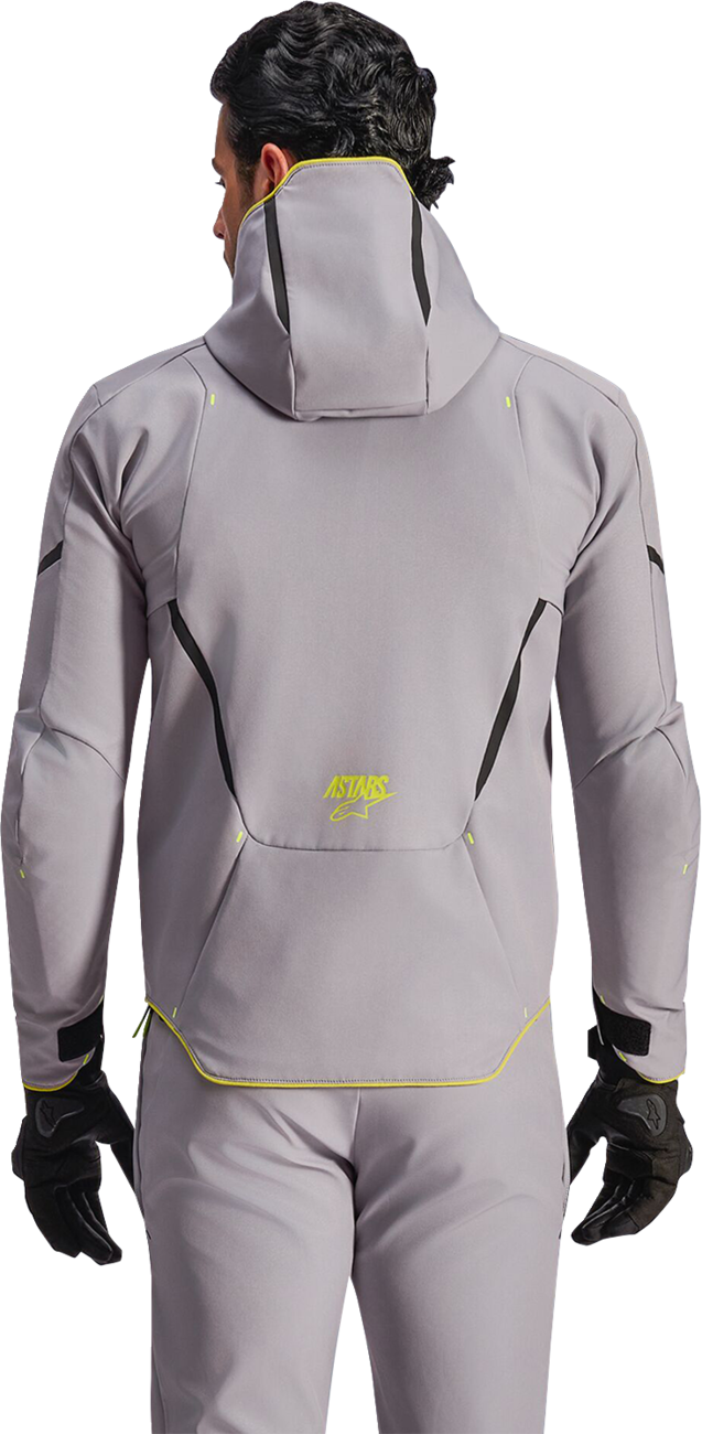 Alpinestars Aeroshell Waterproof Jacket - Mid Gray/Yellow Fluo (2)