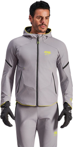 Alpinestars Aeroshell Waterproof Jacket - Mid Gray/Yellow Fluo (8)