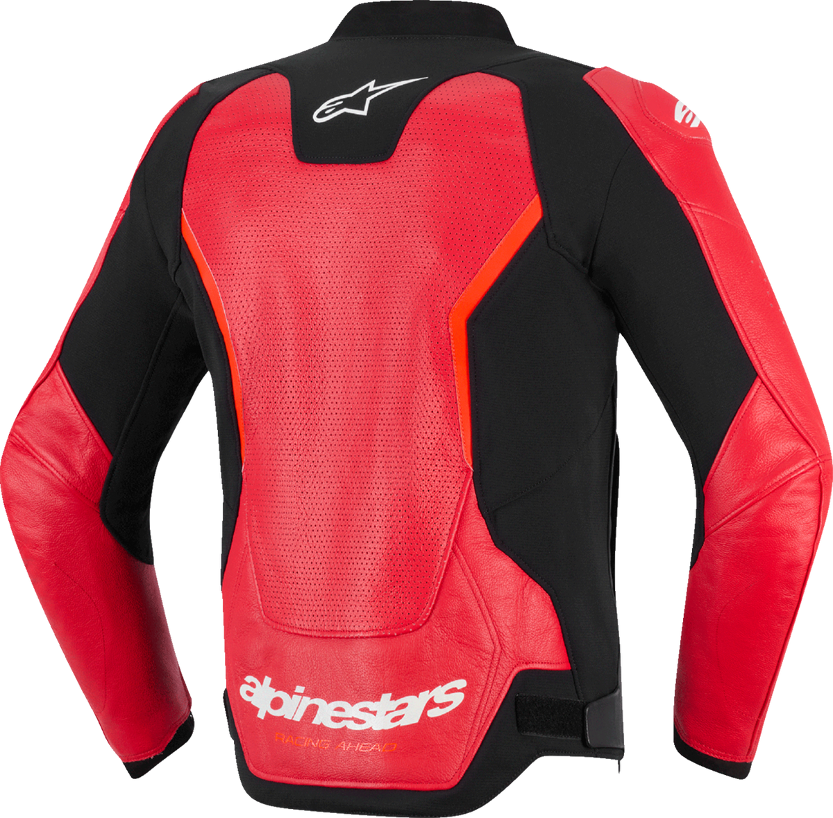 Alpinestars GP Force v2 Airflow Leather Jacket - Red/Red Fluo