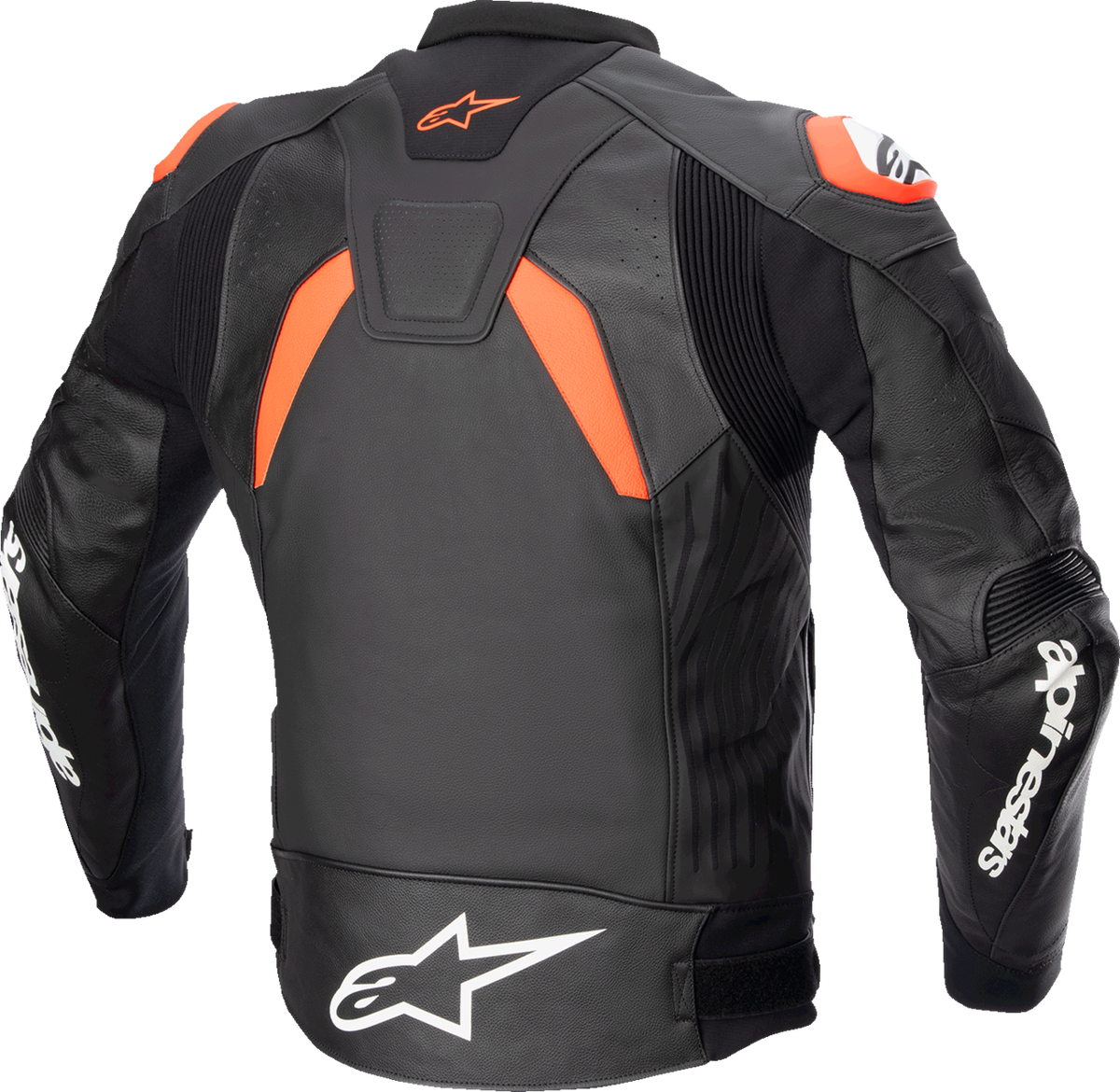 Alpinestars GP Plus v4 Leather Jacket - Black/Fluo Red/White - US 46 / EU 56