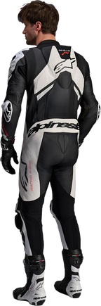 Alpinestars GP Plus v4 Sprint 1-Piece Leather Suit - Black/Red Fluo/White
