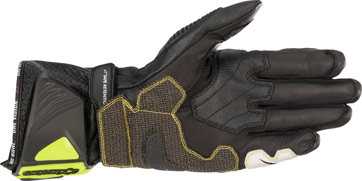 Alpinestars GP Tech V2 S Gloves - Black/Fluo Yellow/White/Fluo Red