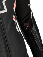 Alpinestars GP Tech v5 1-Piece Leather Suit - Black/White/Red Fluo
