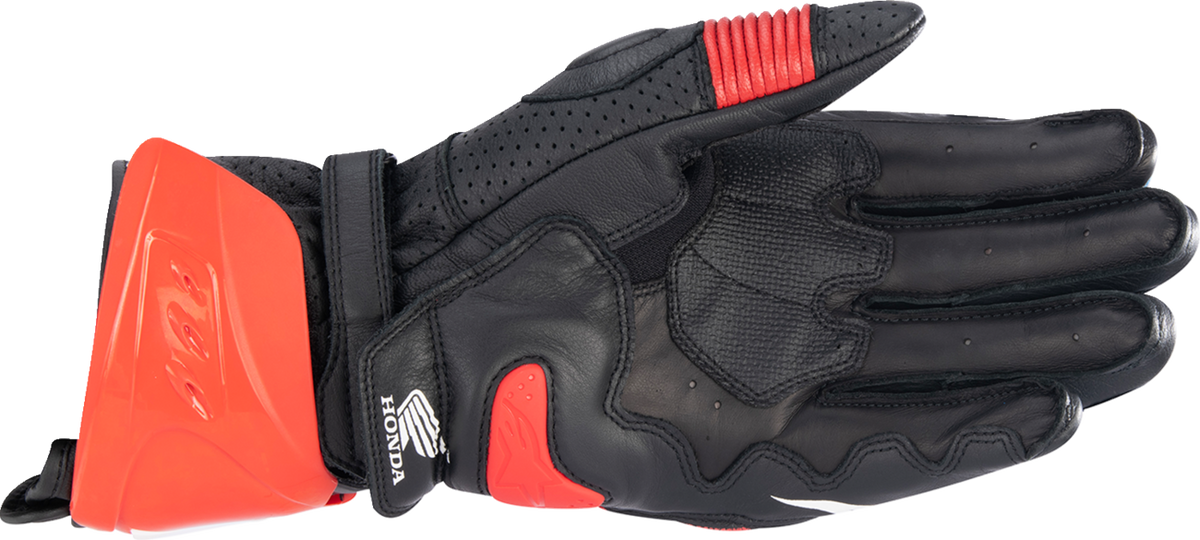 Alpinestars Honda GP Pro R3 Gloves - Black/Bright Red/Blue