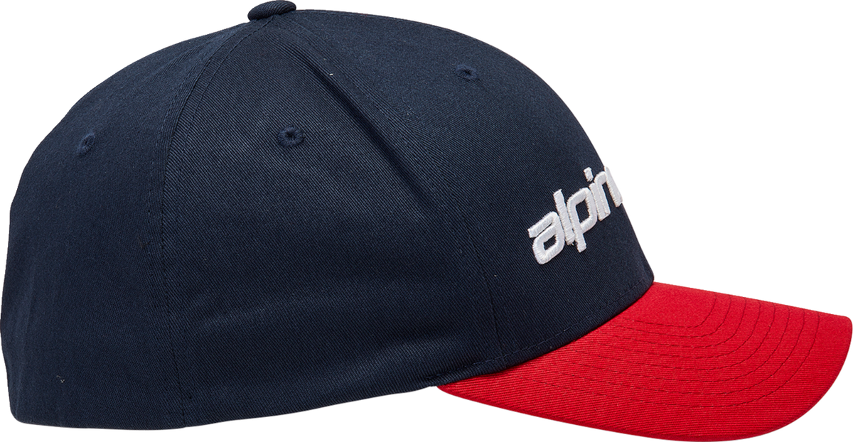 Alpinestars Linear Hat - Navy/Red - Small/ Medium