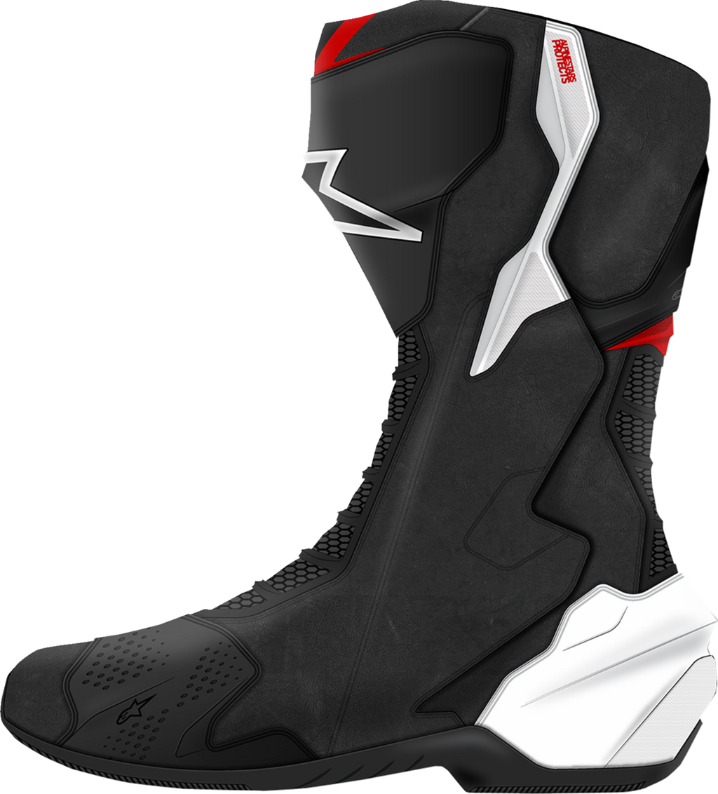Alpinestars SMX-6 V3 Boots - Black/White/Red Graphic