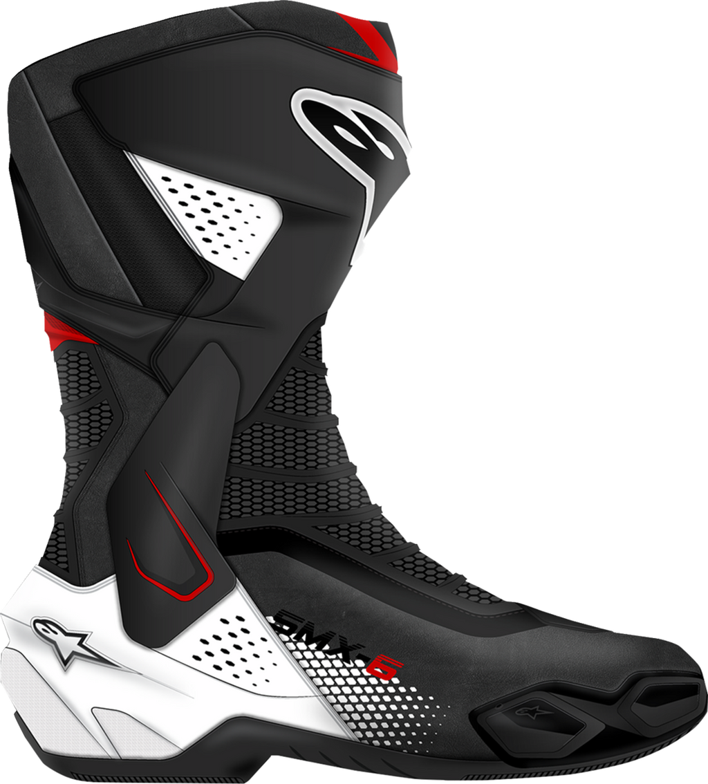 Alpinestars SMX-6 V3 Boots - Black/White/Red Graphic