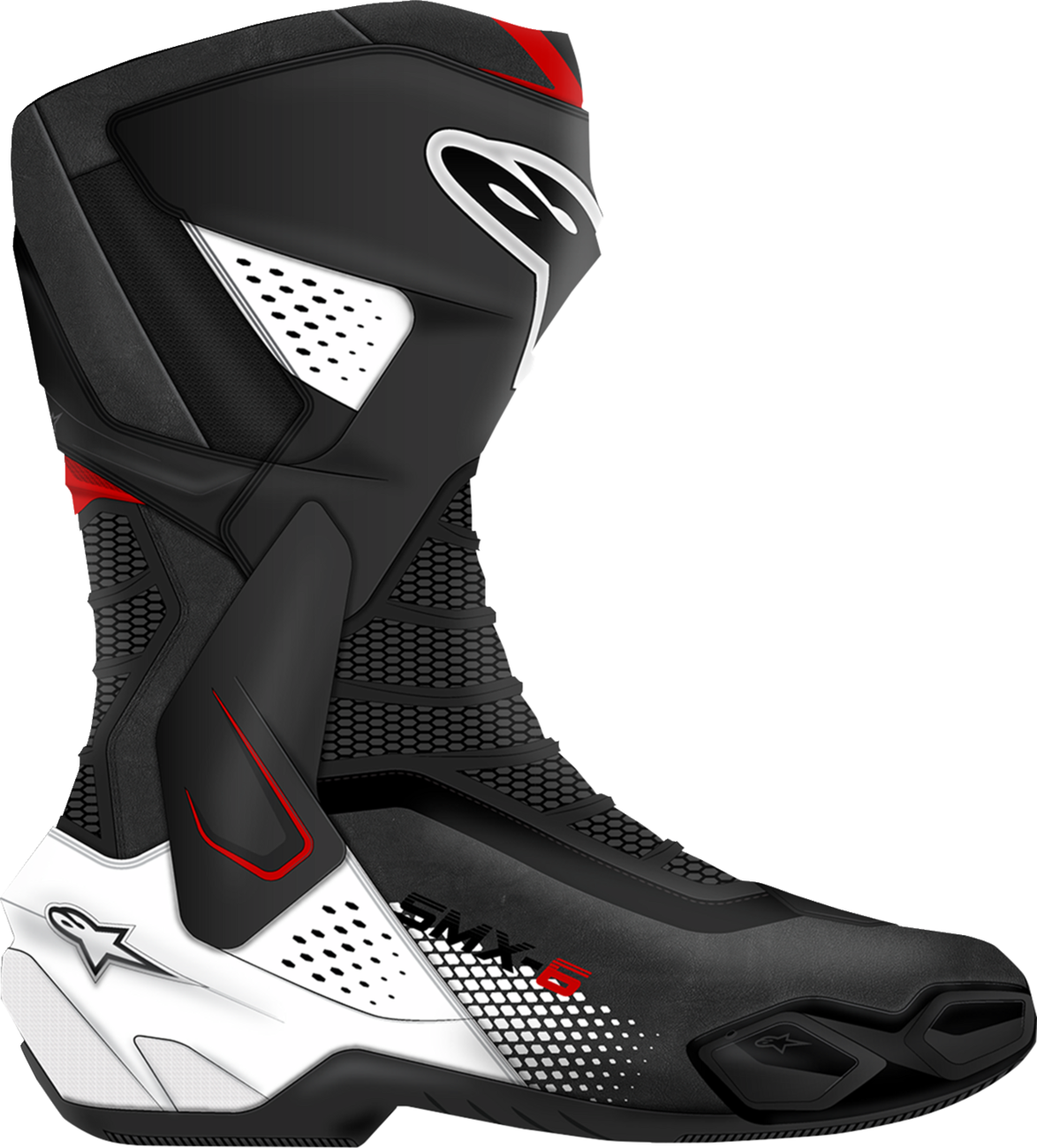 Alpinestars SMX-6 V3 Boots - Black/White/Red Graphic