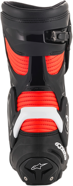 Alpinestars SMX Plus Boots - Black/White/Red Fluorescent