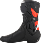 Alpinestars SMX Plus Boots - Black/White/Red Fluorescent
