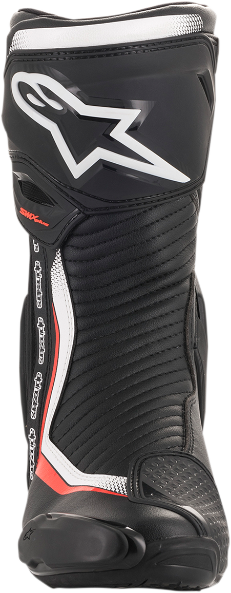 Alpinestars SMX Plus Boots - Black/White/Red Fluorescent
