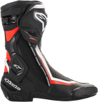 Alpinestars SMX Plus Boots - Black/White/Red Fluorescent