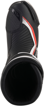 Alpinestars SMX Plus Boots - Black/White/Red Fluorescent