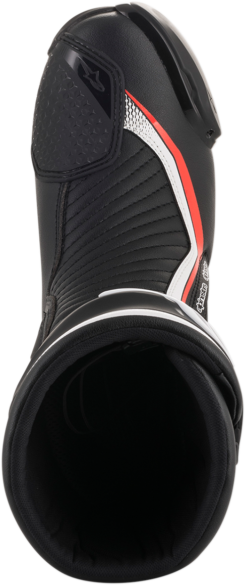 Alpinestars SMX Plus Boots - Black/White/Red Fluorescent