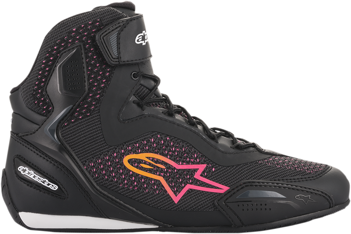 Alpinestars Stella Faster-3 Rideknit Shoes - Black/Yellow/Pink
