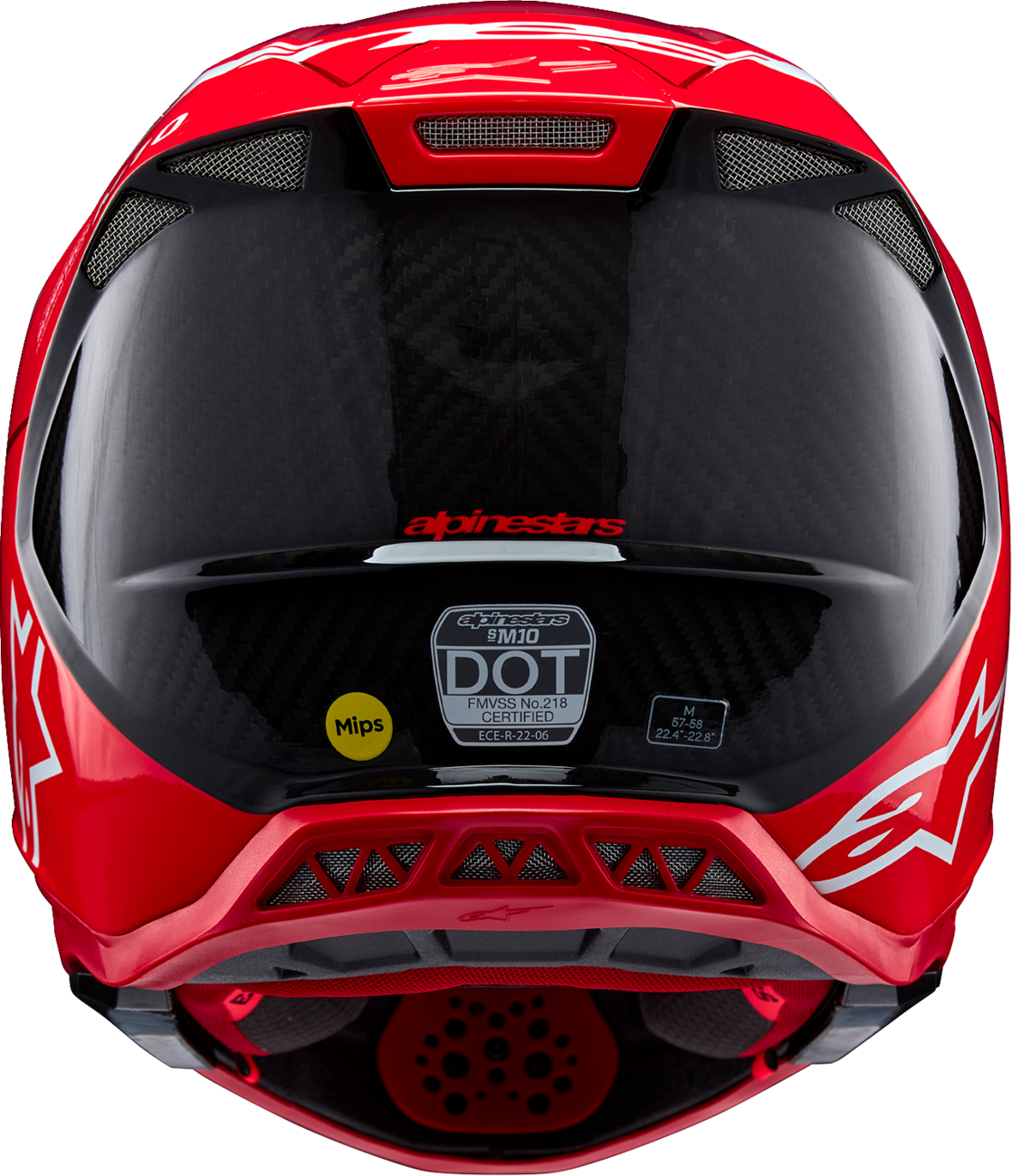 Alpinestars Supertech M10 Helmet - Flood - MIPS® - Red Fluo/Red
