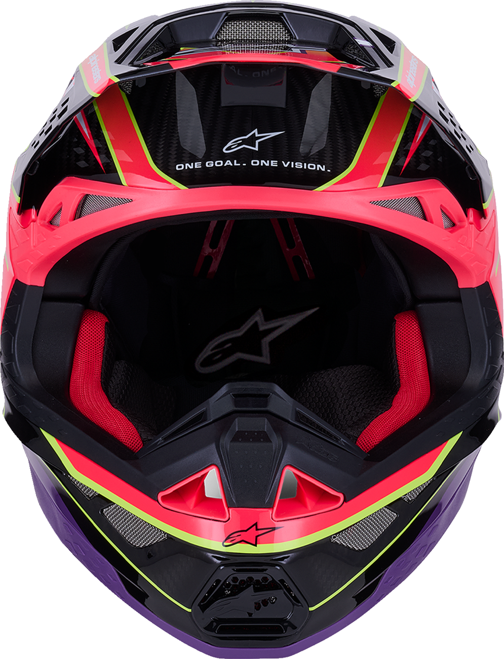 Alpinestars Supertech M10 Helmet - MIPS® - Era - Gloss Pink/Violet/Yellow Fluo
