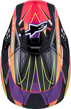 Alpinestars Supertech M10 Helmet - MIPS® - Era - Gloss Pink/Violet/Yellow Fluo