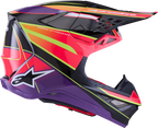 Alpinestars Supertech M10 Helmet - MIPS® - Era - Gloss Pink/Violet/Yellow Fluo