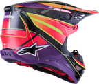 Alpinestars Supertech M10 Helmet - MIPS® - Era - Gloss Pink/Violet/Yellow Fluo