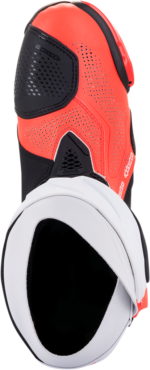 Alpinestars Supertech R Vented Boots - Black/Fluorescent Red/White