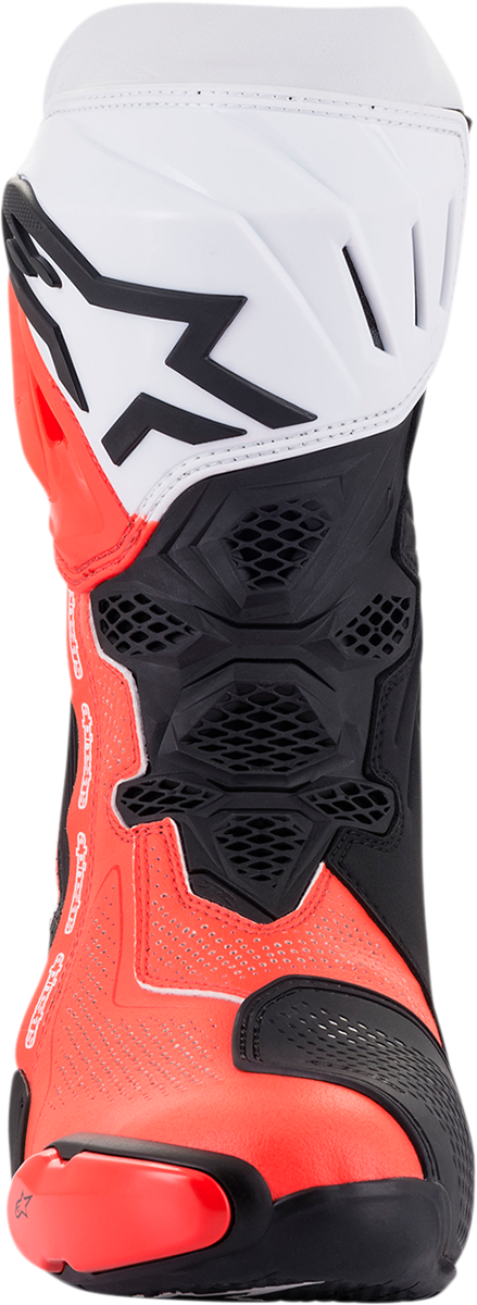 Alpinestars Supertech R Vented Boots - Black/Fluorescent Red/White