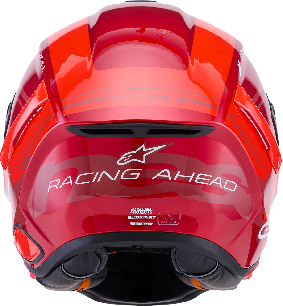 Alpinestars Supertech R7 Helmet - 22.06 - A-Core - Gloss Red/White