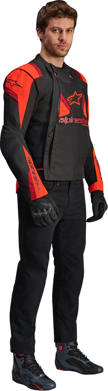 Alpinestars T-Stunt Air Jacket - Black/Red Fluo/Dark Red