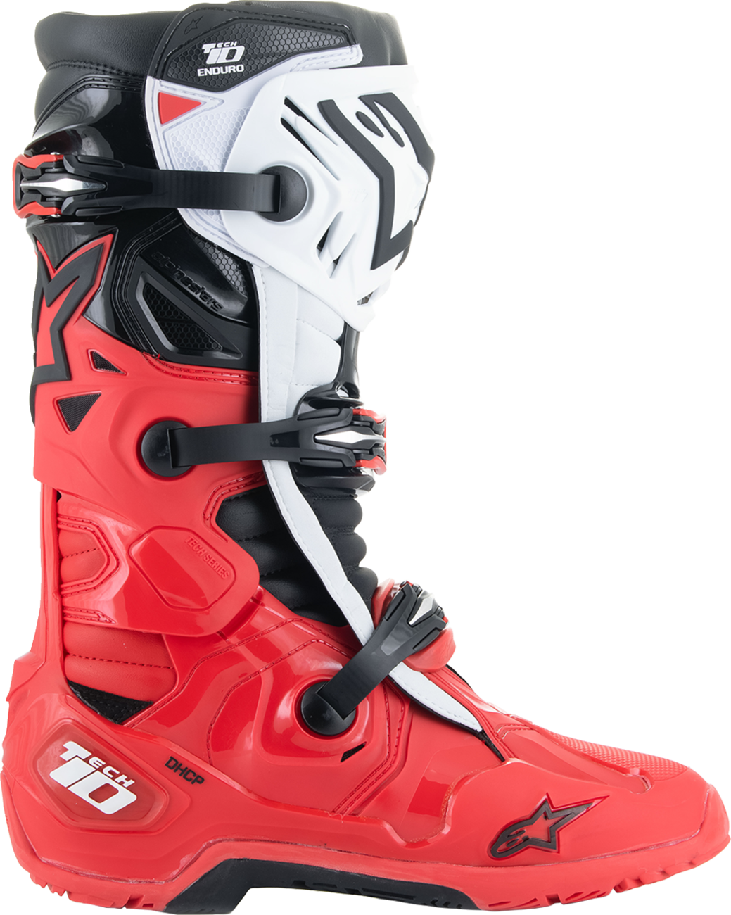 Alpinestars Tech 10 Enduro Boots - Bright Red/Black/White