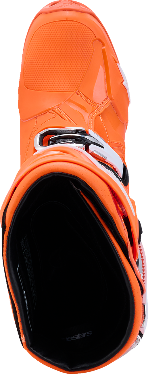Alpinestars Tech 10 Supervented Boots - Fluorescent Orange/Black/White