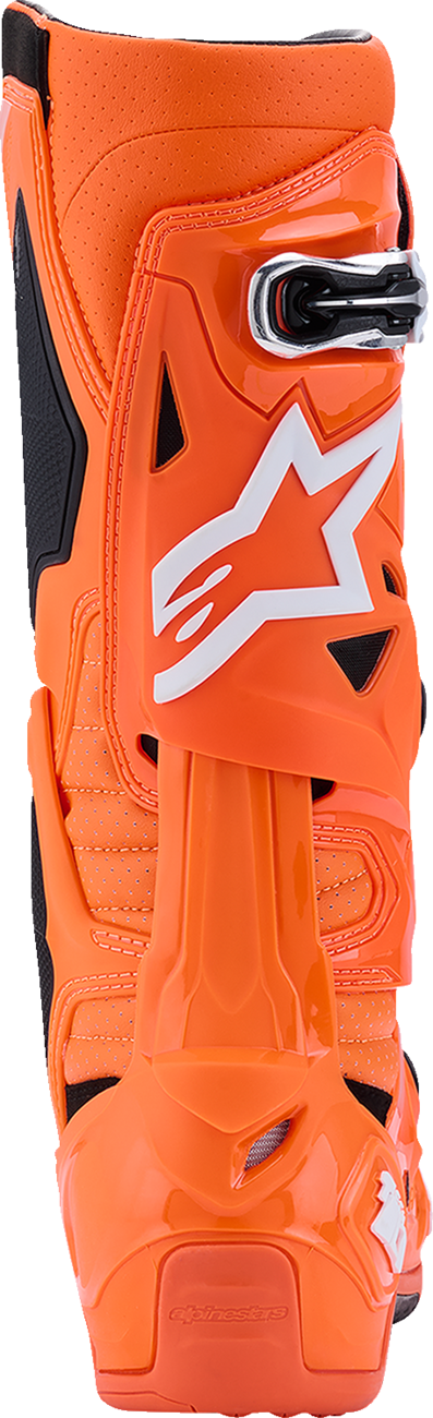 Alpinestars Tech 10 Supervented Boots - Fluorescent Orange/Black/White