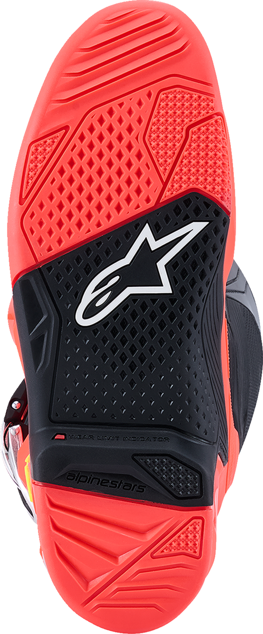 Alpinestars Tech 7 Boots - Black/Fluorescent Red/Fluorescent Pink