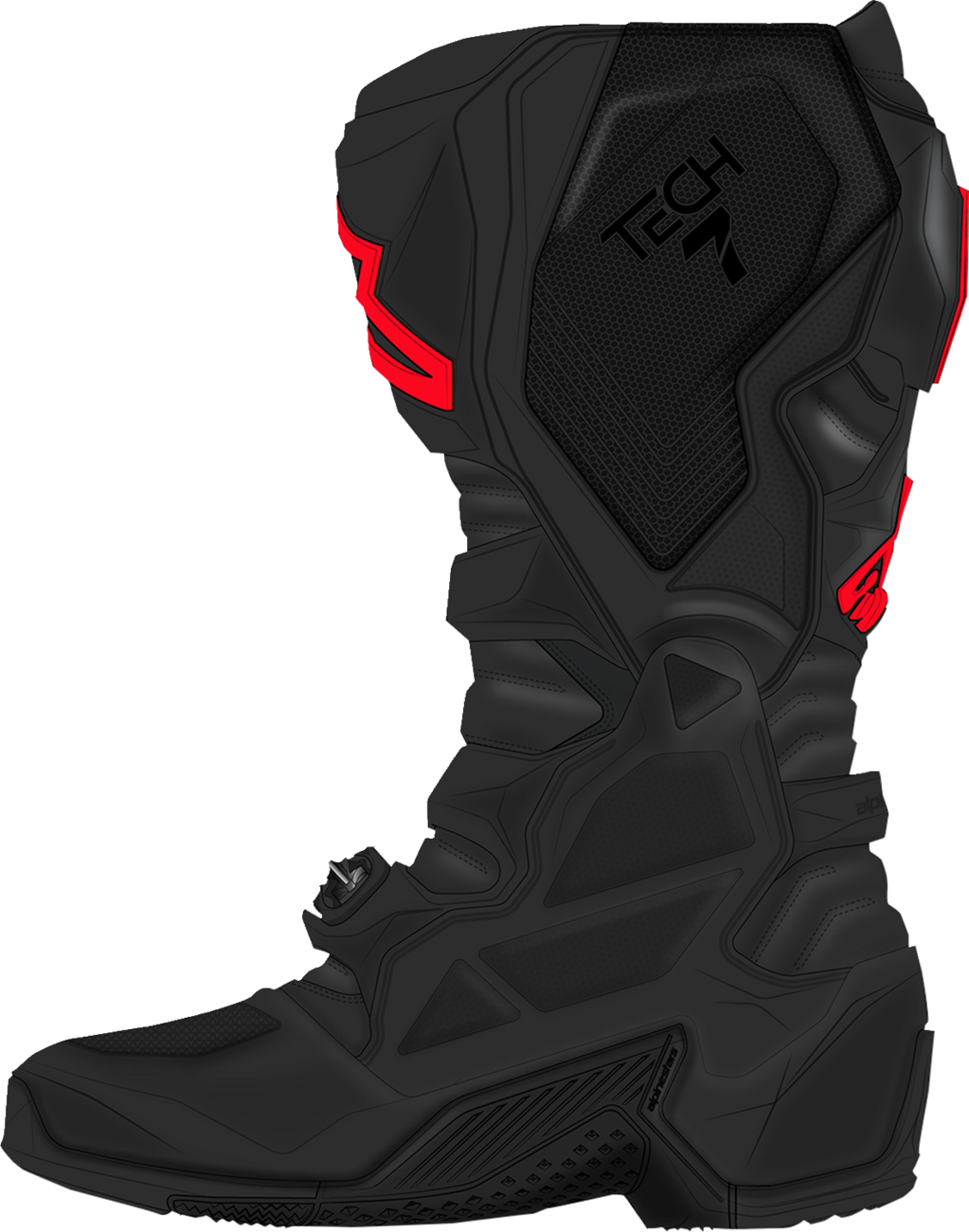 Alpinestars Tech 7 Boots - Fluorescent Red/Black