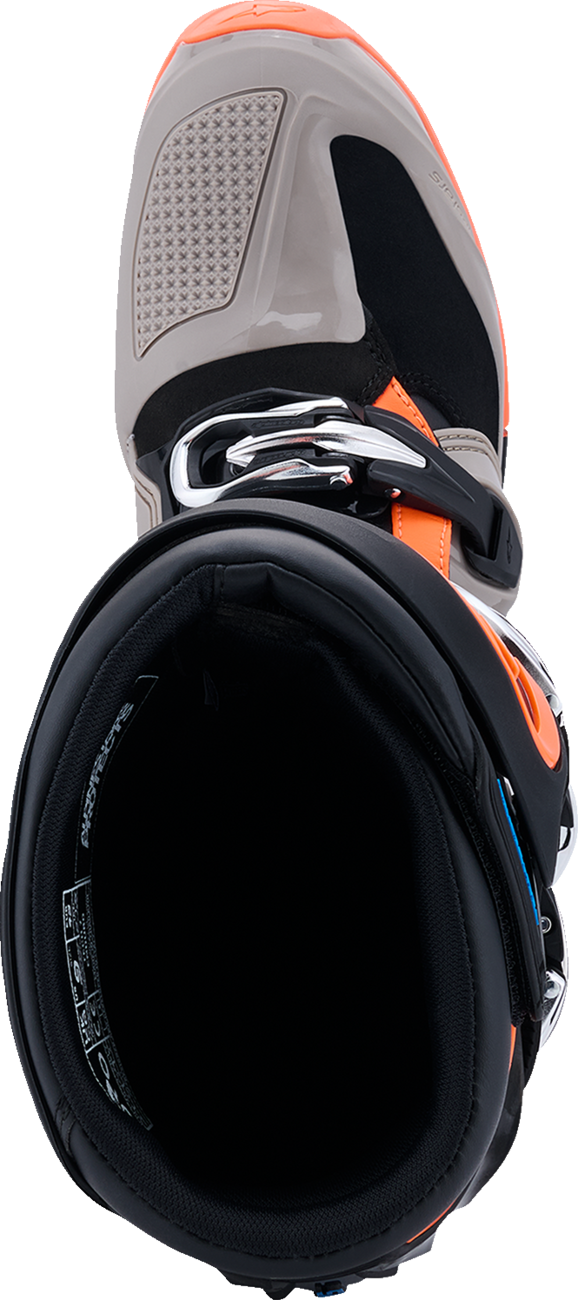 Alpinestars Tech 7 Enduro Boots - Black/Warm Gray/Fluorescent Orange