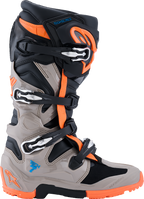 Alpinestars Tech 7 Enduro Boots - Black/Warm Gray/Fluorescent Orange