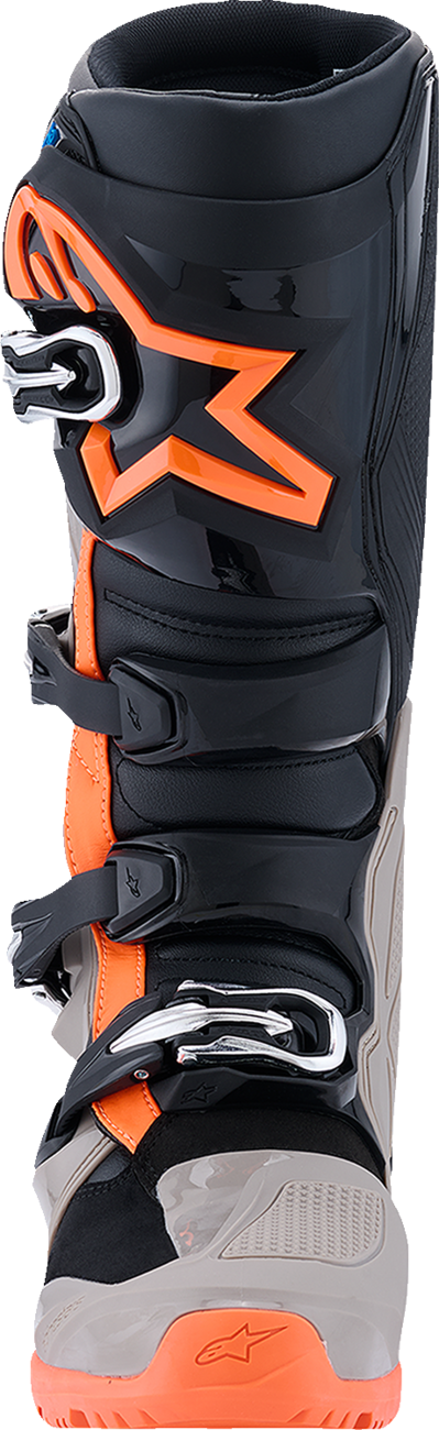 Alpinestars Tech 7 Enduro Boots - Black/Warm Gray/Fluorescent Orange