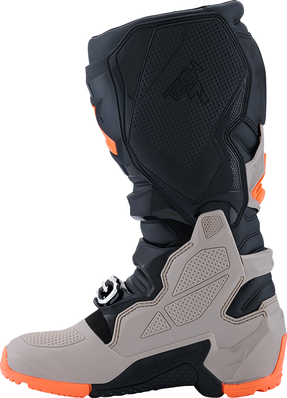 Alpinestars Tech 7 Enduro Boots - Black/Warm Gray/Fluorescent Orange