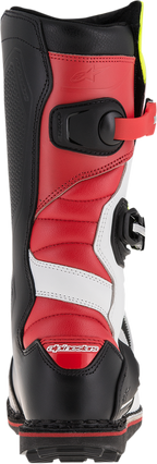 Alpinestars Tech-T Boots - White/Red/Yellow Fluorescent/Black