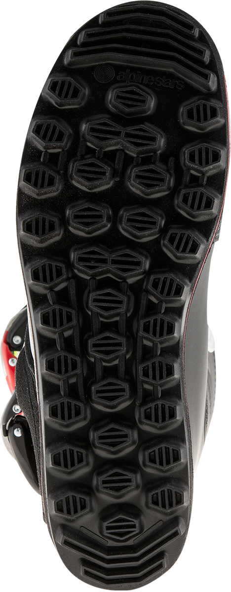 Alpinestars Tech-T Boots - White/Red/Yellow Fluorescent/Black