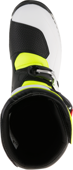 Alpinestars Tech-T Boots - White/Red/Yellow Fluorescent/Black
