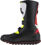 Alpinestars Tech-T Boots - White/Red/Yellow Fluorescent/Black