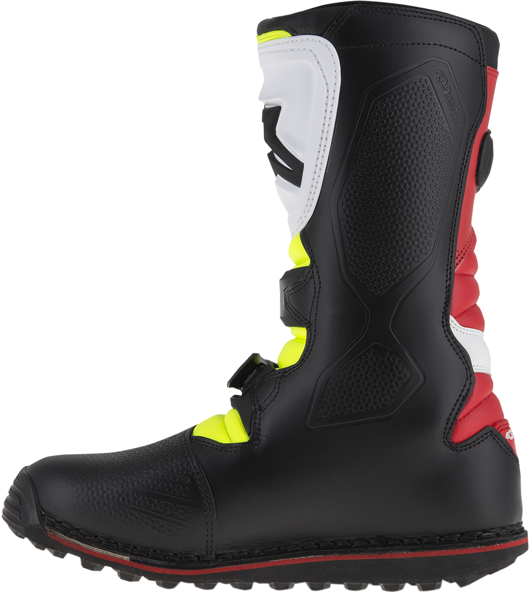 Alpinestars Tech-T Boots - White/Red/Yellow Fluorescent/Black