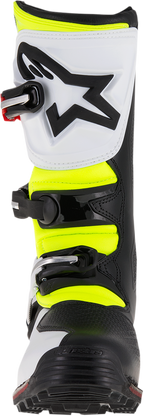 Alpinestars Tech-T Boots - White/Red/Yellow Fluorescent/Black