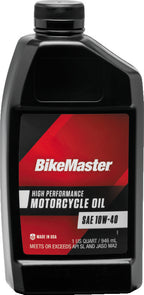 BikeMaster 10W40 Performance Oil - Quart