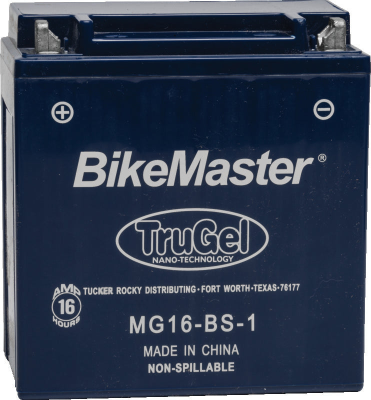 BikeMaster TruGel Battery MG16-BS-1