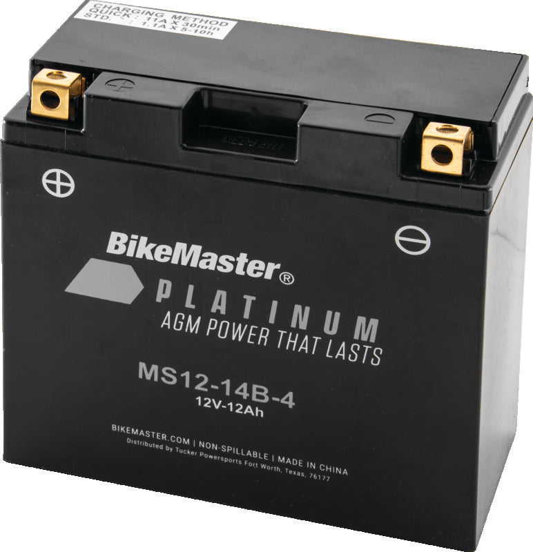 BikeMaster AGM Battery - MS12-14B-4