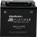 BikeMaster AGM Battery - MS12-14-BS