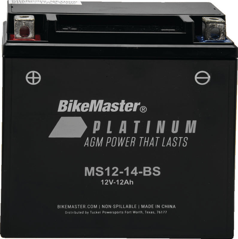 BikeMaster AGM Battery - MS12-14-BS