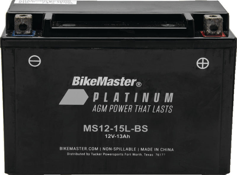 BikeMaster AGM Battery - MS12-15L-BS